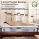 Matelas Hybride Orthop&eacute;dique De Luxe 10,6 Avec 750 Ressorts Ensach&eacute;s Et Mousse &agrave; M&eacute;moire De Forme 3 Pi