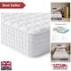 Matelas Hybride Simple 3 Pieds Avec Mousse &agrave; M&eacute;moire De Forme Respirante Et Ressorts Ensach&eacute;s, Blanc