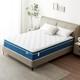 Matelas Hybrides Doubles 4 Pi 6, Mousse &agrave; M&eacute;moire De Forme Et Ressorts Ensach&eacute;s De 10,6 Pouces 135 X 190 X 2