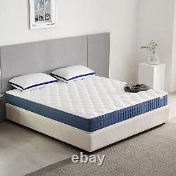 Matelas simple 3FT hybride à ressorts ensachés et en mousse à mémoire de forme de taille 90x190x22cm