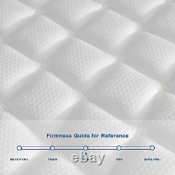 Matelas simple 3FT hybride à ressorts ensachés et en mousse à mémoire de forme de taille 90x190x22cm