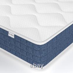 Matelas simple 3FT hybride à ressorts ensachés et en mousse à mémoire de forme de taille 90x190x22cm