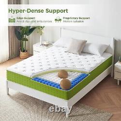 Matelas simple Resspry, matelas hybride à ressorts ensachés et mousse à mémoire de forme de 26 cm