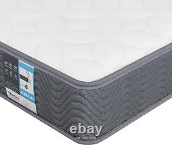 Matelas simple Yaheetech 3ft à ressorts ensachés et mousse à mémoire de forme, de fermeté moyenne