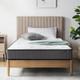 Matelas Simple à Ressorts Ensachés Et En Mousse à Mémoire De Forme 90x190cm/3x6.2ft