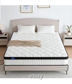 Matelas simple de 12 pouces 3ft soulageant les douleurs dorsales, en mousse à mémoire de forme à ressorts ensachés hybride