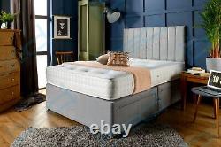 Mémoire De Suède Foam Divan Bed Set Avec Mattress Headboard 3ft 4ft6 Double 5ft King