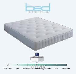 Mémoire Foam Divan Bed Set Avec Mattress & Headboard 2ft6 3ft 4ft6 Double 5ft 6ft