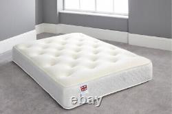 Mémoire Mousse Extra Deep Tufted Sprung Matelas 3ft 4ft6 Double 5ft King Taille 6ft