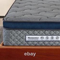 Newentor 5ft King Matelas, 10 Pouces Memory Firm Memory Mousse Pocket Sprung Mattre