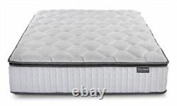 Sleep Soul Bliss Single 90cm 3ft Mattress Pillow Top Memory Foam Pocket Sprung
