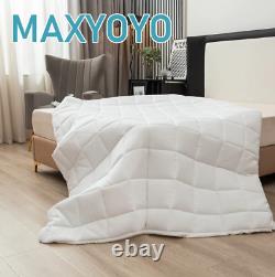 Surmatelas en mousse à mémoire de forme MAXYOYO avec gel rafraîchissant et poches extra profondes